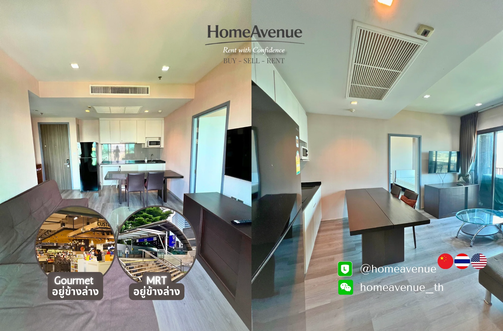 2 Bedroom condo in Whizdom Avenue Ratchada-Ladprao