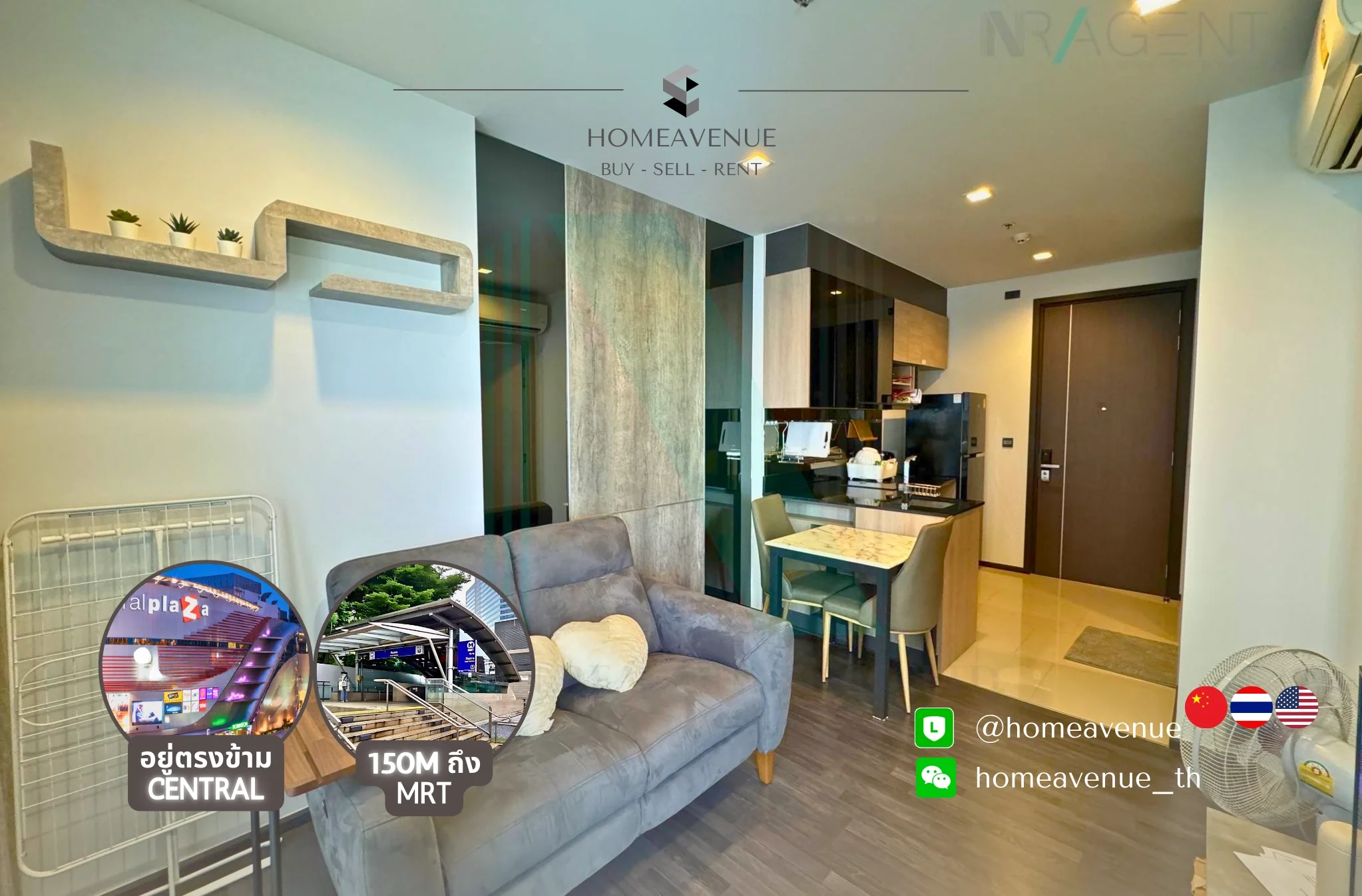 1 Bedroom condo in The Line Asoke-Ratchada