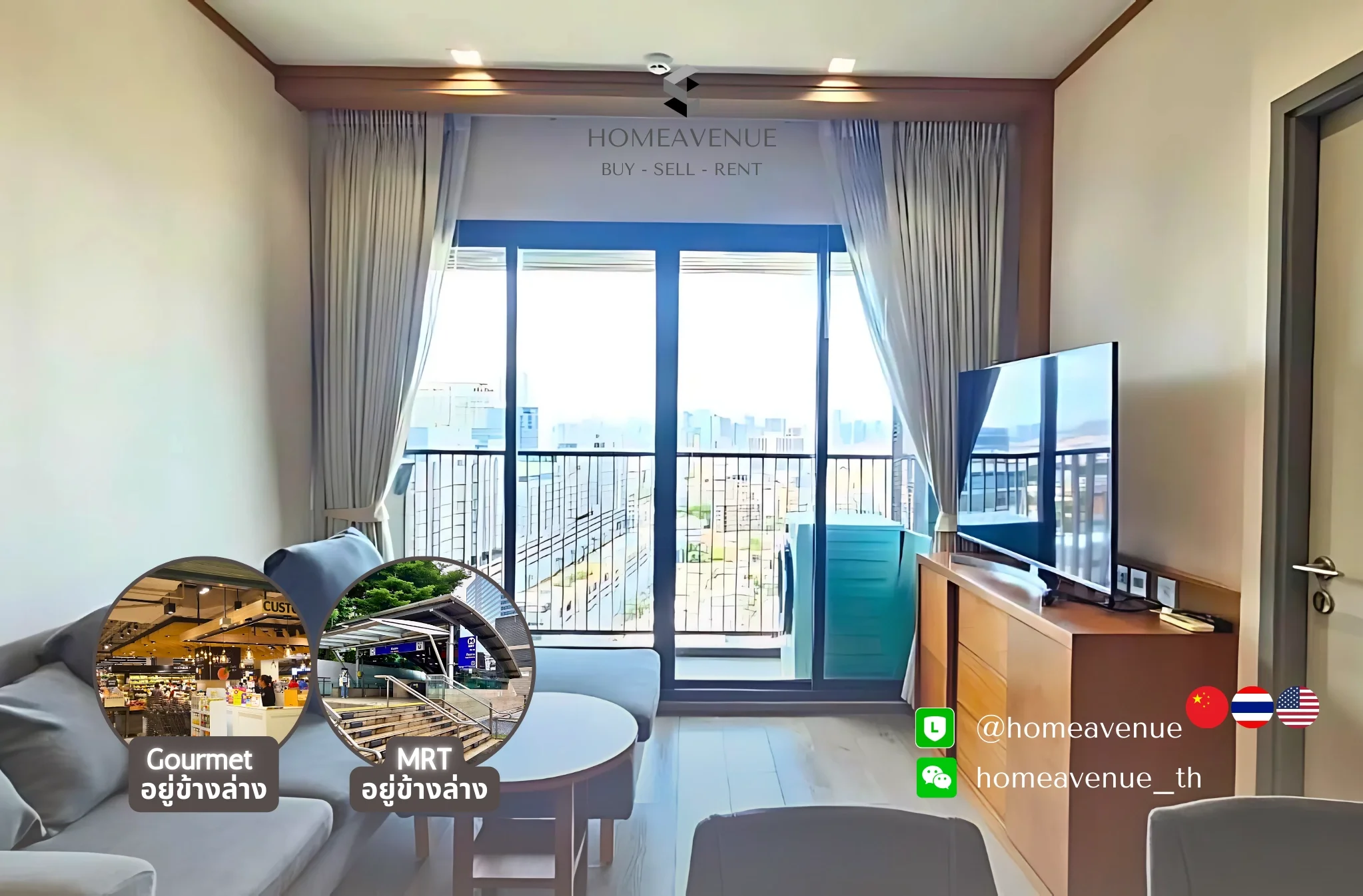 2 Bedroom condo in Whizdom Avenue Ratchada-Ladprao
