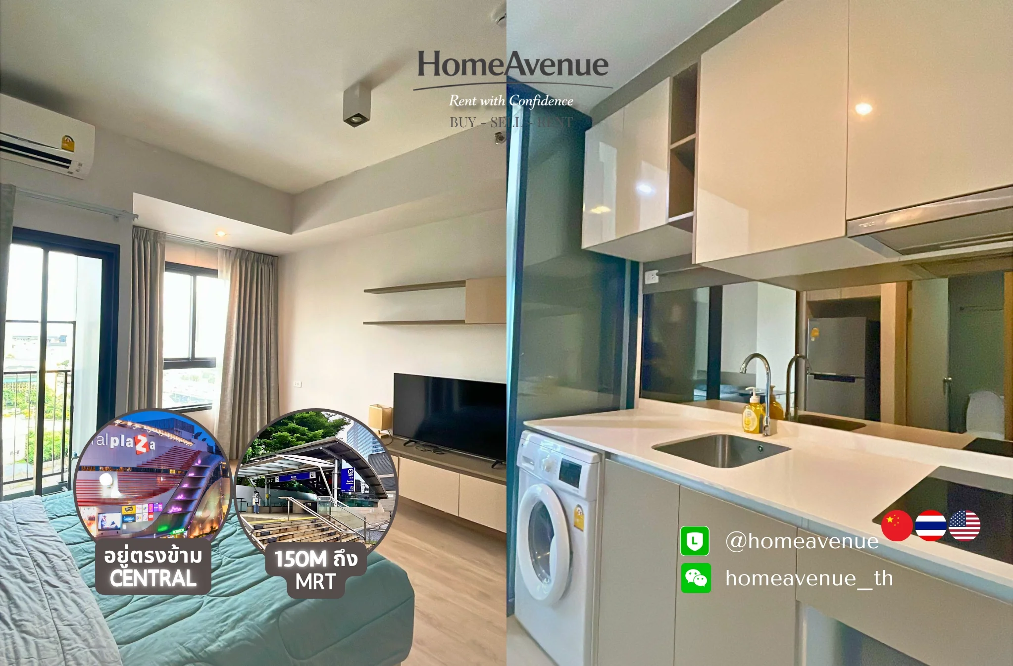 Studio condo in IDEO Rama 9-Asoke