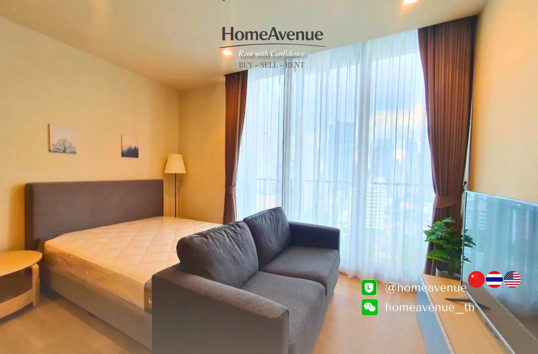 Studio condo in Noble Around Sukhumvit 33