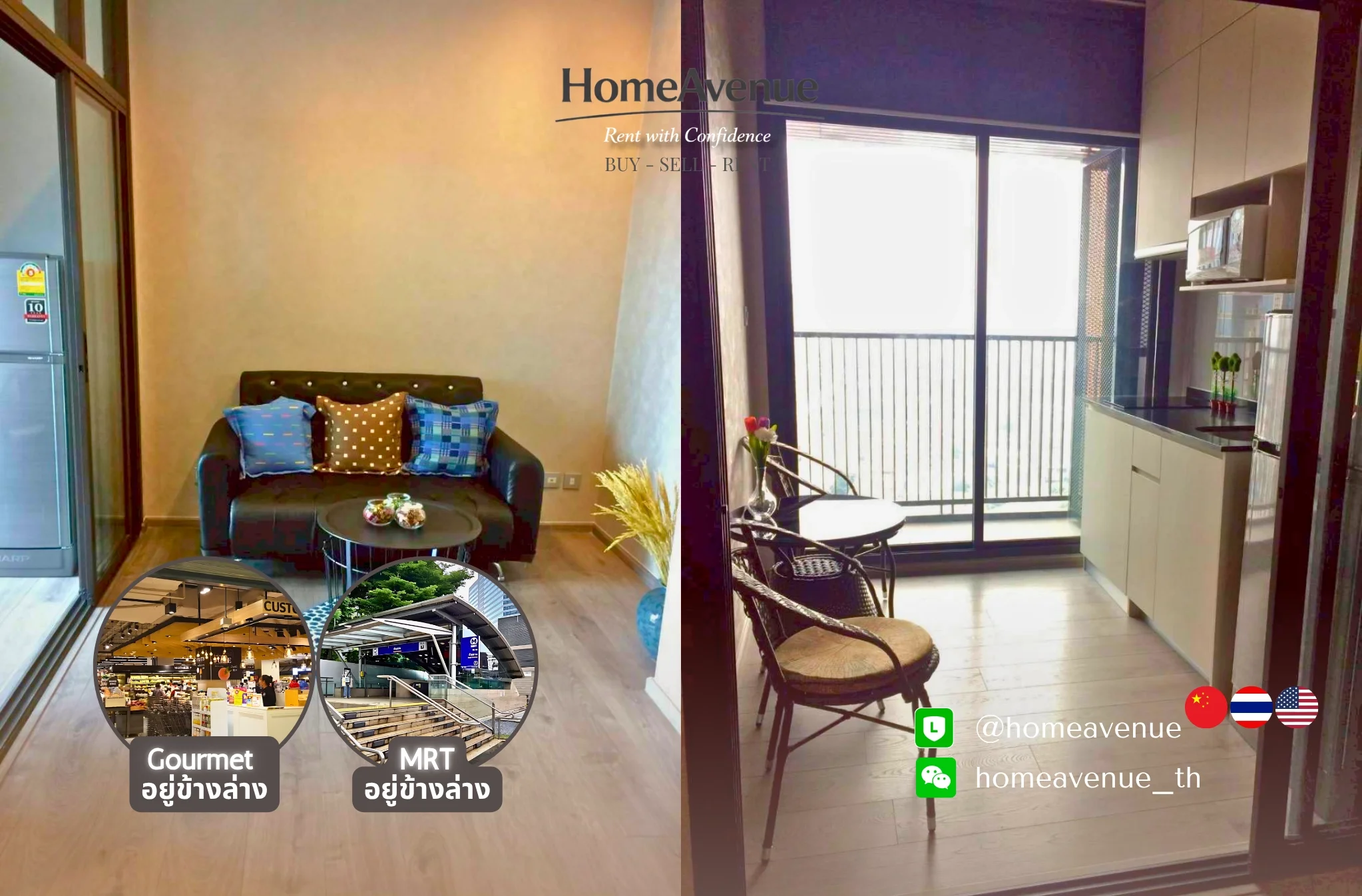 1 Bedroom condo in Whizdom Avenue Ratchada-Ladprao