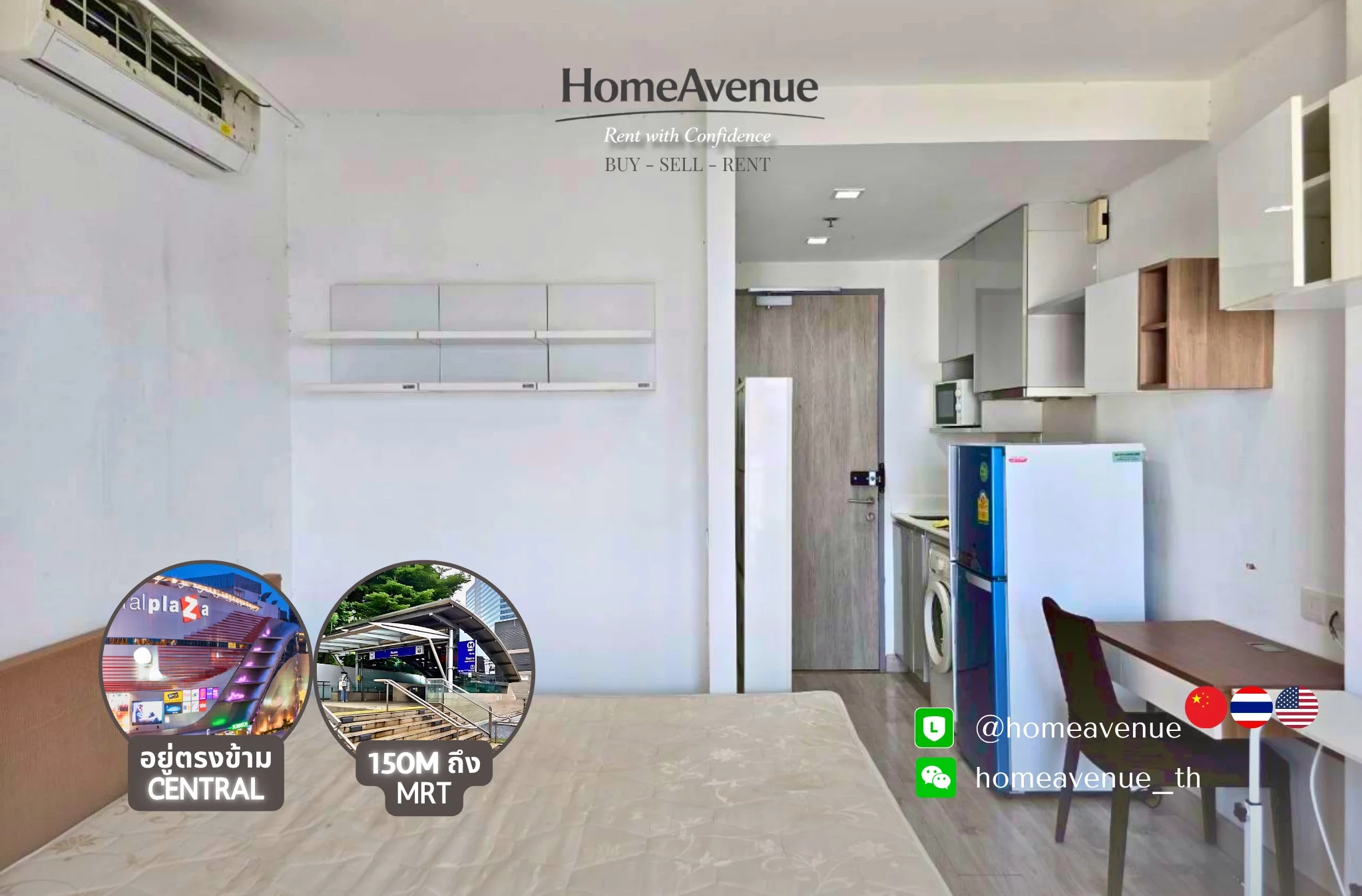 Studio condo in IDEO MOBI Rama 9
