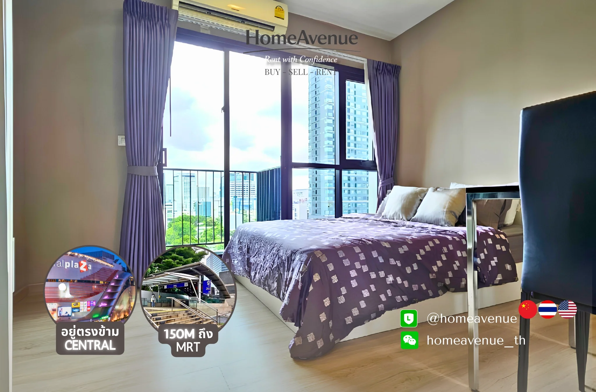 Studio condo in Condolette Midst Rama 9