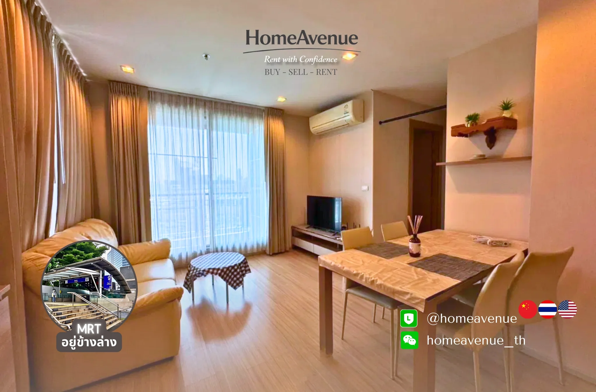 2 Bedroom condo in Rhythm Ratchada-Huaikwang